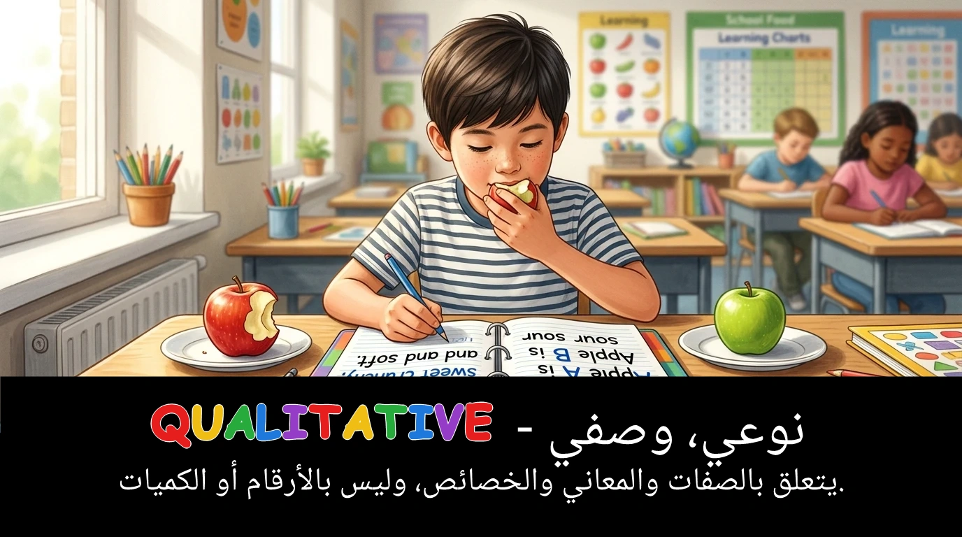 Arabic Illustration for qualitative